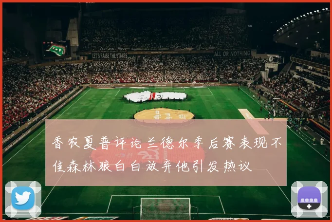 香农夏普评论兰德尔季后赛表现不佳森林狼白白放弃他引发热议